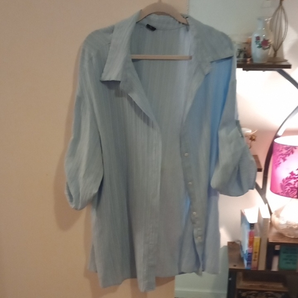 SCOMCHIC Light Blue Shirt 1XL